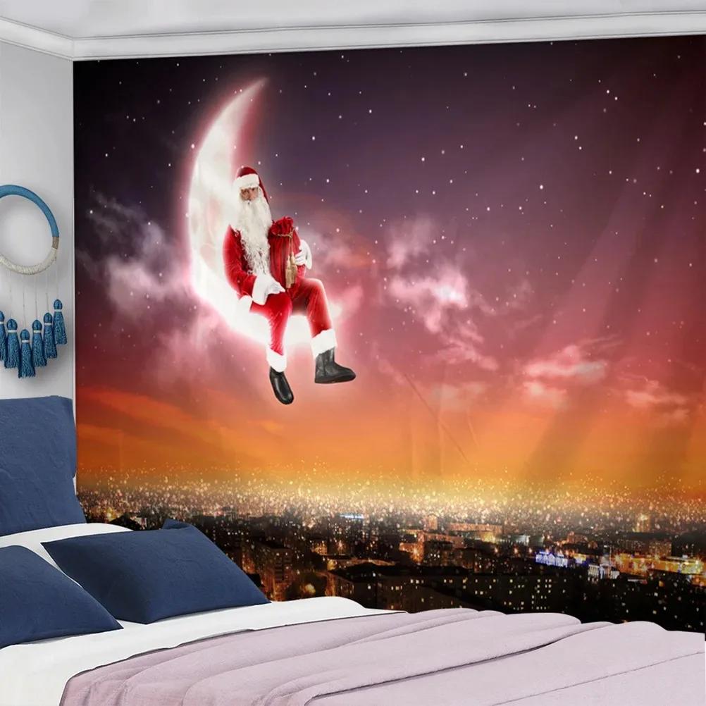 Christmas Tree Snowman Tapestry Bedroom Living Room Home Wall Decoration