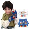 Boys Cartoon Digging Half-finger Gloves Children's Cold-proof and Warm Flip-top Finger Gloves Little Boy's Velvet Primary School Student Gloves
