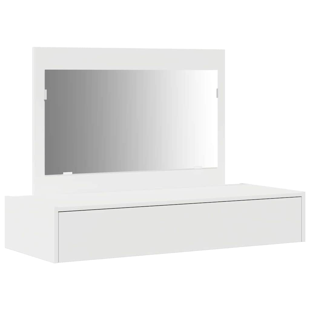 Toeletta Bianca con Cassetti 100 x 40 x 70 cm Legno Ingegnerizzato