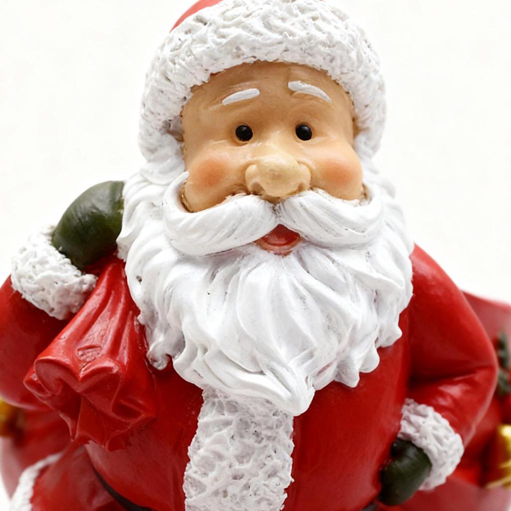 Christmas Resin Santa Statues Fun Resin Bag Shape Party Supplies With Bell Christmas Santa Claus Decor For Birthday Party