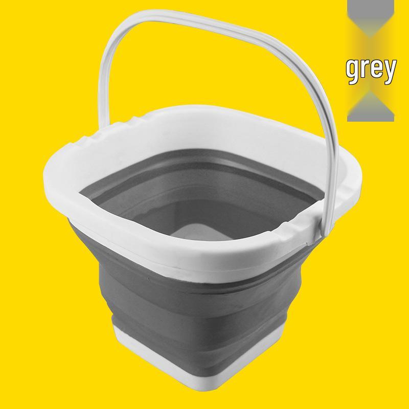 Large Capacity Foldable Silicone Water Bucket for Brush Washing - Durable and Portable