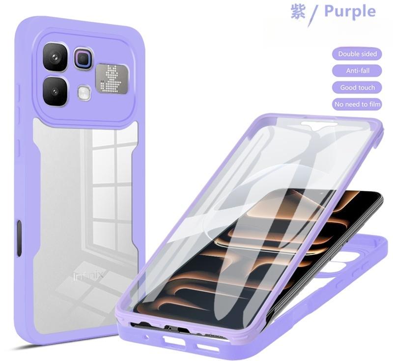 Fundas For Infinix Note 60 Pro Note Edge 5G INFINIX Smart 20 4G Hot 60 Pro + 60i 360 Full Body Screen Protector Transparent Case