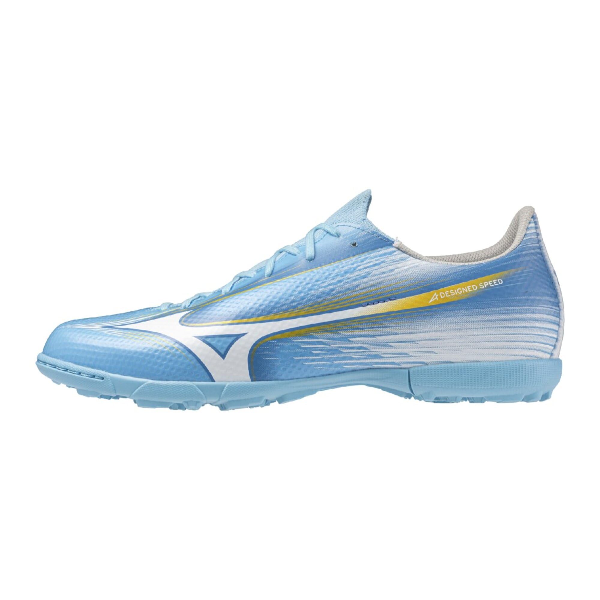 Mizuno Alpha 3 SELECT AS Soccer Unity Sky Blue x Size 3E Shoes, White, 26.5 cm,