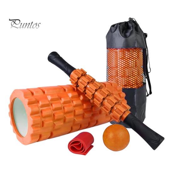 5-in-1-Schaumstoffrollen-Set, Yoga-Roller, Massagestab, Massageball, Widerstandsband-Set, Muskelentlastungswerkzeug für Läufer, Sportler, Yoga, Pilates, Schüler, Körper