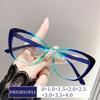 Cat Eye Blue Light Blocking Presbyopia Eyewear High Quality Gradient Blue Far Sight Goggle Eye Protection Reading Eyeglasses
