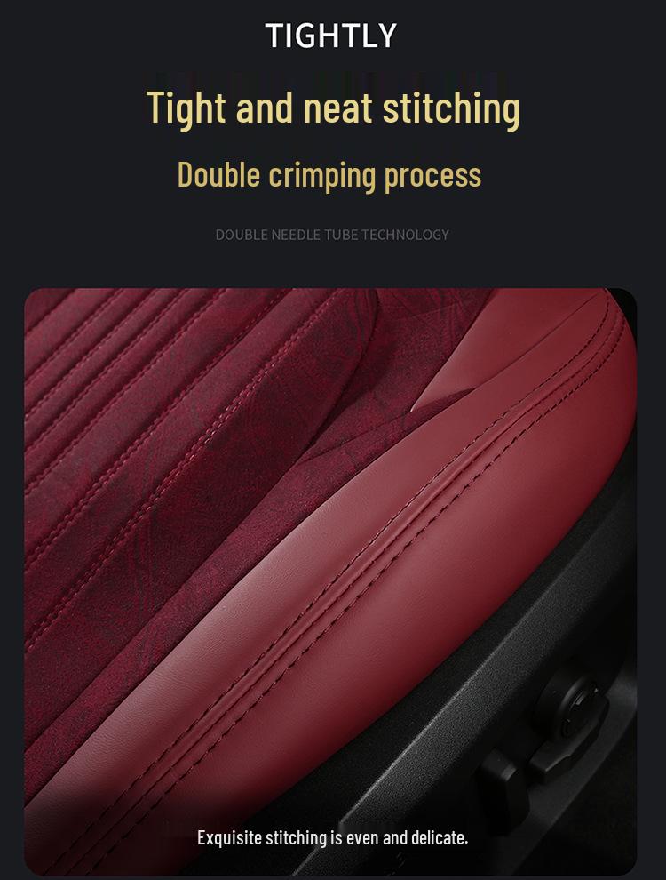 Chevrolet Malibu XL Seat Cushion: Full Surround, Leather & Linen, Four-Season Cover for 5-Seater