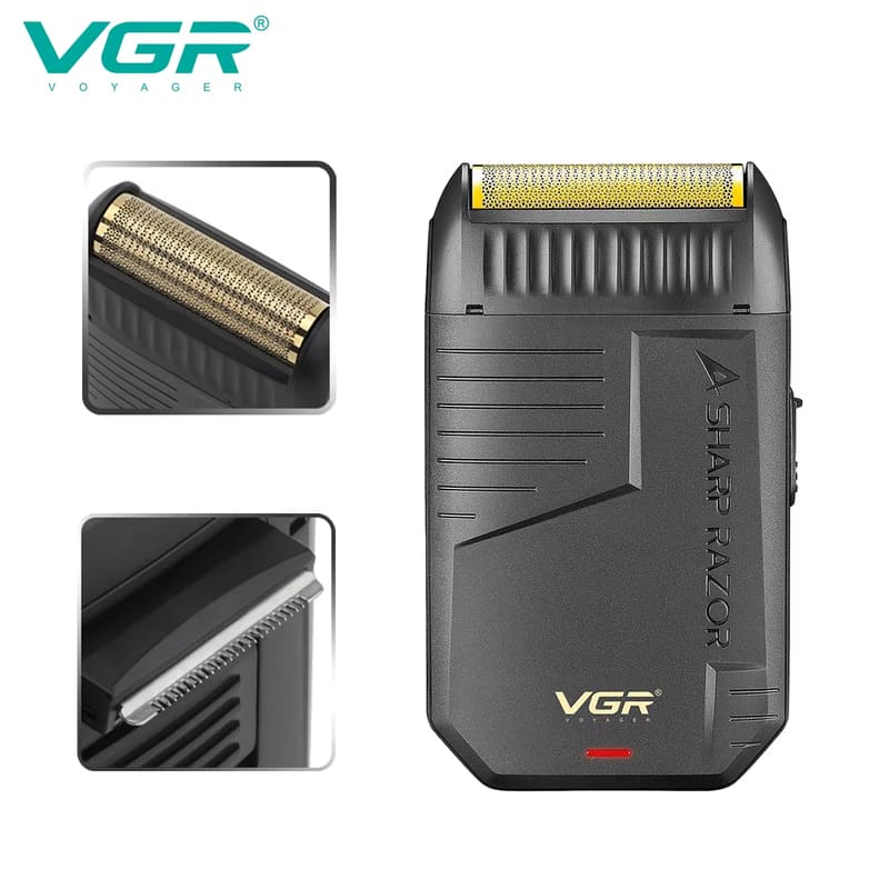 Small Mini Shaver Portable Men's Reciprocating Single Blade Household Shaver Rechargeable Dual-use LED Display Long Battery Life Portable