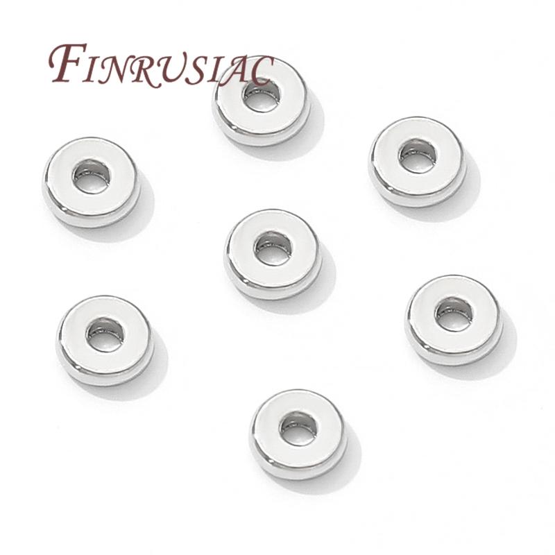 3mm 4mm 5mm 6mm Spacer Beads 18K Real Gold Plated Separators For Beads Accessories For Jewelry,Beads For Bracelets