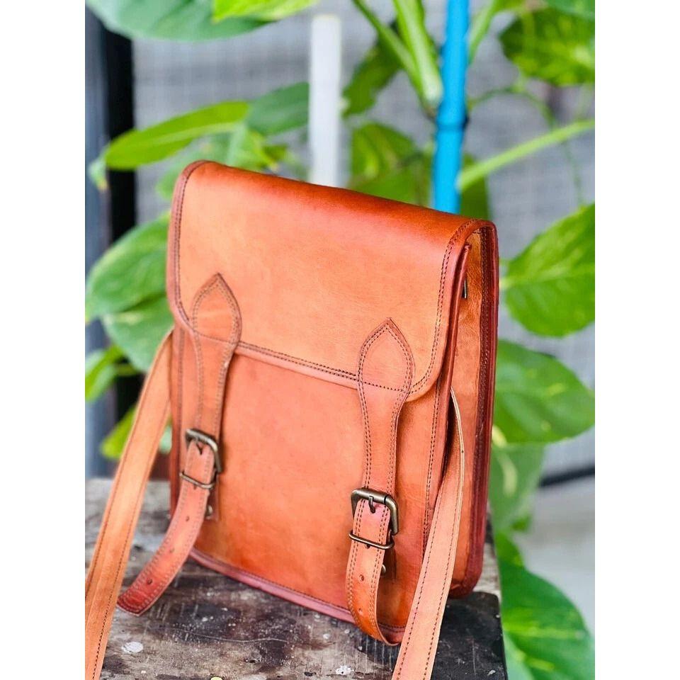 

Винтажная сумка-портфель для ноутбука из кожи Proter ручной работы 11 x 9 x 3 in