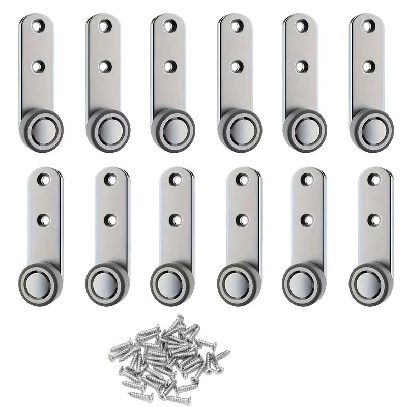 Set di 4 Rulli Silenziosi per Porte Scorrevoli, Include 4 Rulli e 8 Viti - Costruzione Metallica, Rulli Direzionali.