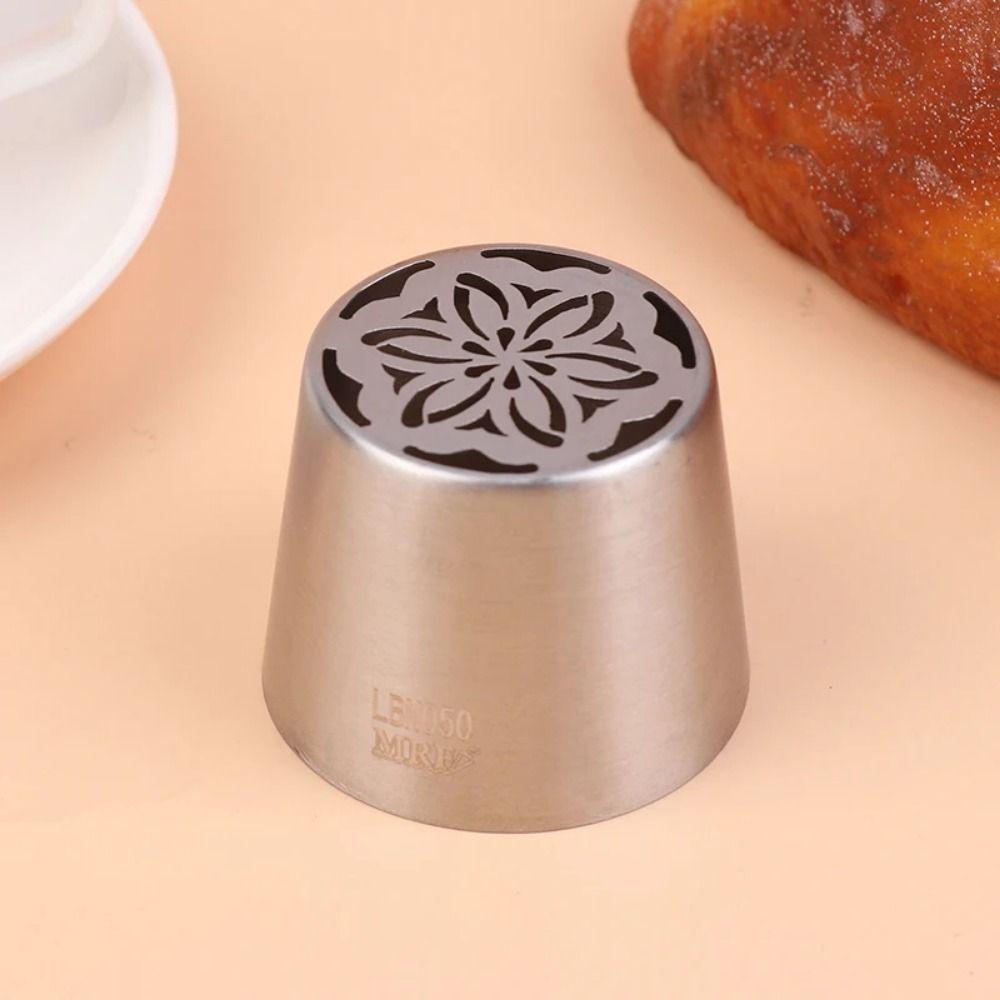 Large Size Pastry Piping Nozzle Stainless Steel Cream Piping Tips Russian Icing