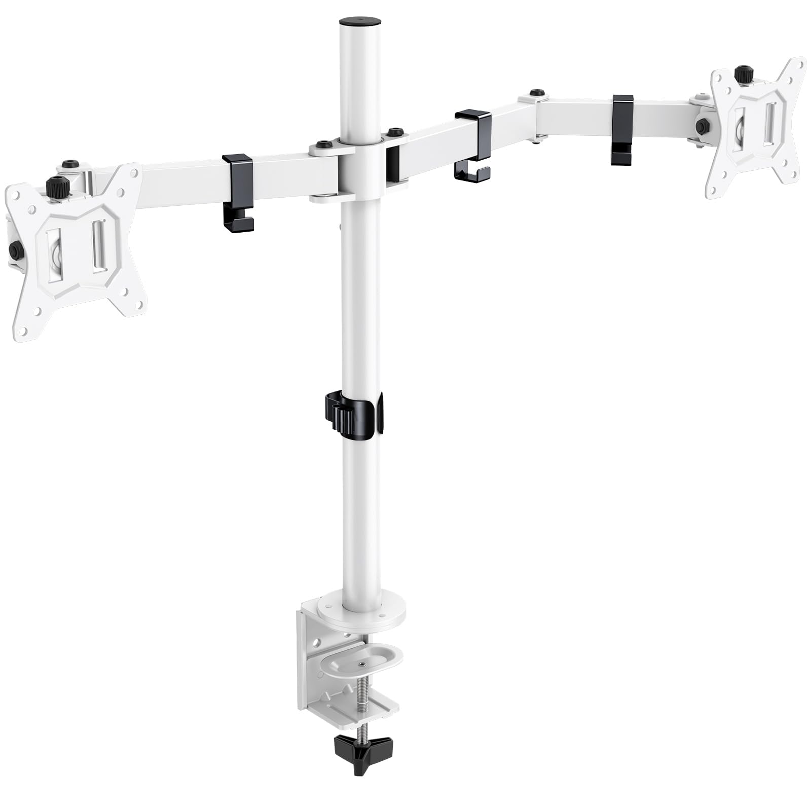 

ErGear Dual Monitor Compatible with Inch Weight VESA Clamp and Grommet Cable Storage Arm, White, 13-32 Monitors, 2-8kg Capacity, 7575mm/100100mm, белый