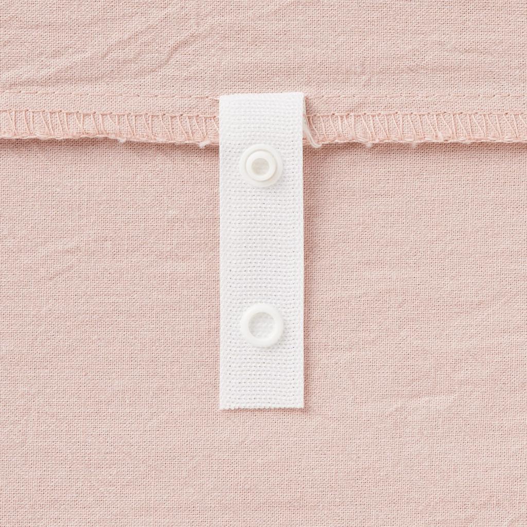 MUJI Washed Comforter 84095634 Cover, Small, Pink,