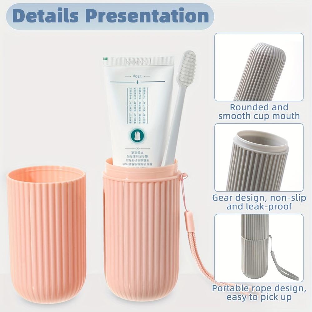 1 Unidad Vaso Portátil para Cepillo de Dientes Baño Soporte para Pasta de Dientes Estuche Organizador Almacenamiento Viaje Artículos de Aseo Vaso Nuevo Creativo