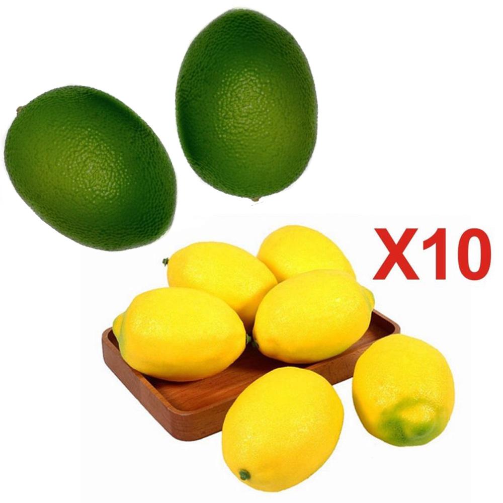 Simulation lemons Decorative Fruit Home Decor Artificial Lemons Simulation
