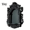 Unique Wall Organizer Gothic Shelf, Vintage Floating Shelf for Bedroom And Living Room, Matte Black Mounted Display Rack Decorative Wall-Mounted with