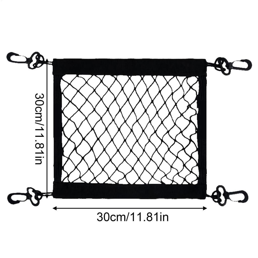 Motorcycle Cargo Net High Elastic BungeeNet With 4 Adjustable Hooks 360Degree Rotatable Easy Installation Motorcycle Luggage Net