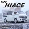 1/32 Toyota Hiace MPV Zinklegierung Automodell Spielzeug Druckguss Van Simulierte Geschäftsfahrzeuge Licht Sound Spielzeug Für Jungen Geburtstagsgeschenke