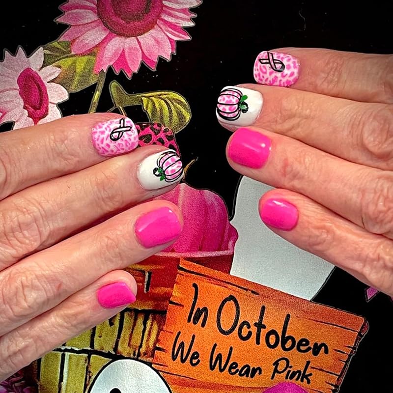 Fall Maple Leaf Press on Nails Medium Square Thanksgiving Brown Fake Nails Pumpkin Chestnut Design Autumn Glue on Nail Reusable Acrylic Stick on Nail Maple Leaf Design 331