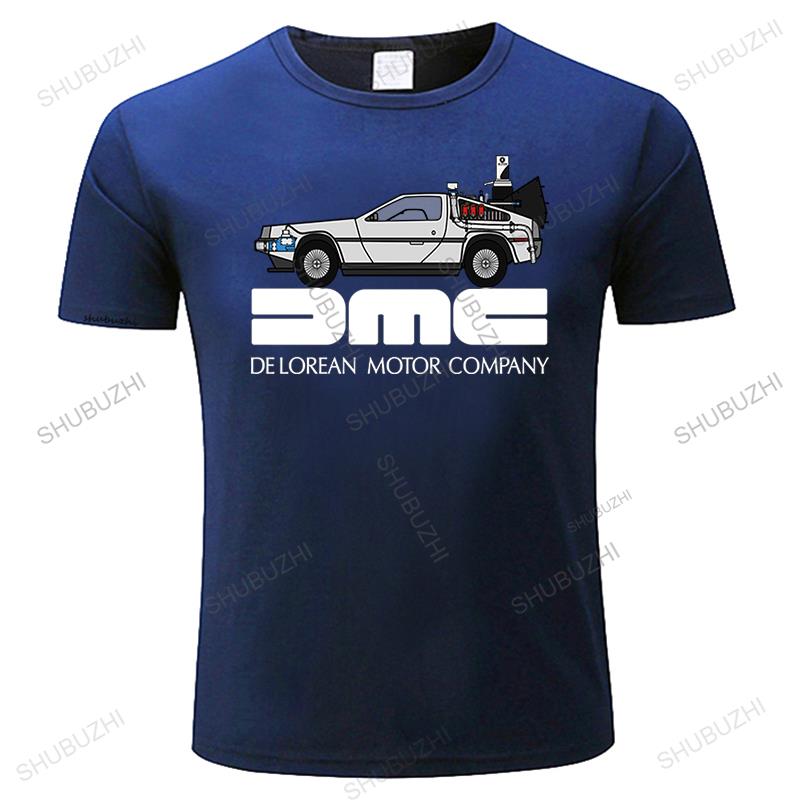Cotton Vintage Tshirt Men Summer Tees Brand Clothing DMC DELOREAN MOTOR COMPANY Unisex Loose Casual Tops Teeshirt Gifts