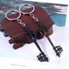 Kingdom Key Hearts Shape Keychain Alloy Necklace Pendant Jewelry Gift Fashion
