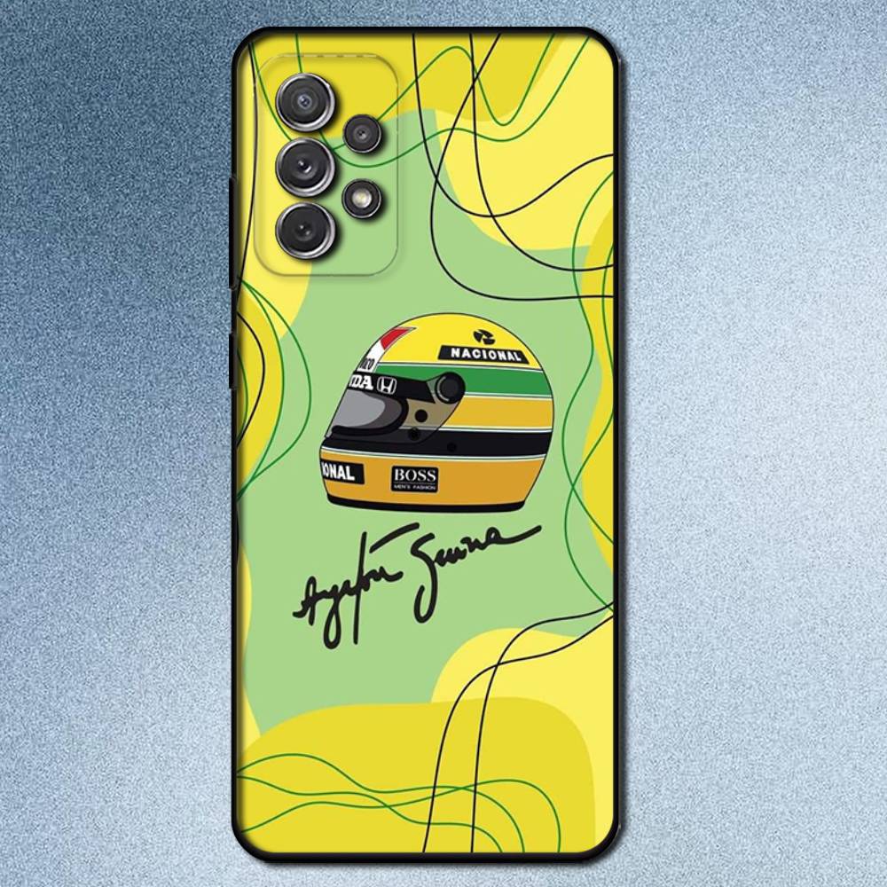 Racing Driver A-Ayrton S-Senna Phone Case For Samsung S25,S24,S21,S22,S23,S30,Ultra,S20,Plus,Fe,Lite,Note,10,9,5G Black Cover