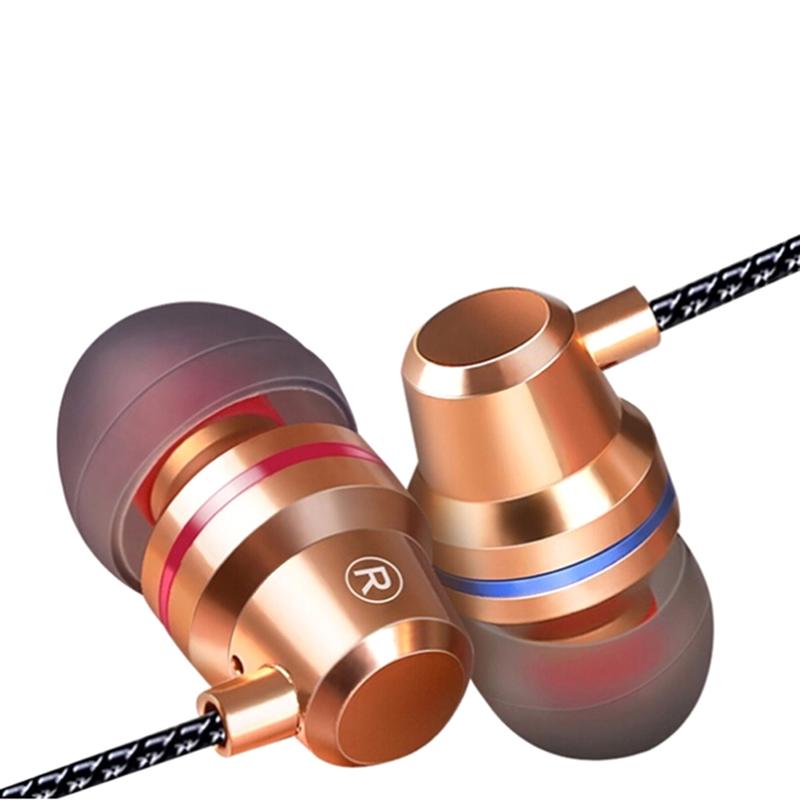 Wired Earbuds Noise Cancelling Stereo Earphones Heavy Bass Sound Sport Headset