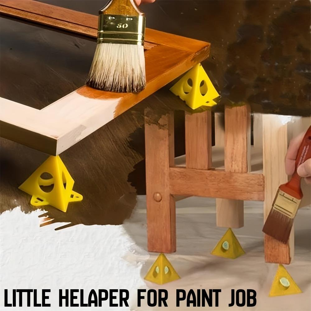 1-50PCS Pyramid Shaped Triangular Bracket Mini Cone Woodworking Spray Painting Door Plank Support Cushion Block Paint Tools