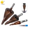 Cobalt-Steel High Hardness Step Drill with Hex Shank for Stainless Steel