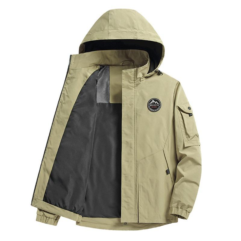 Men's Coat Spring and Autumn Leisure Jacket Hooded Men's Coat Outdoor Mountaineering Leisure Travel Men's New Autumn Clothes