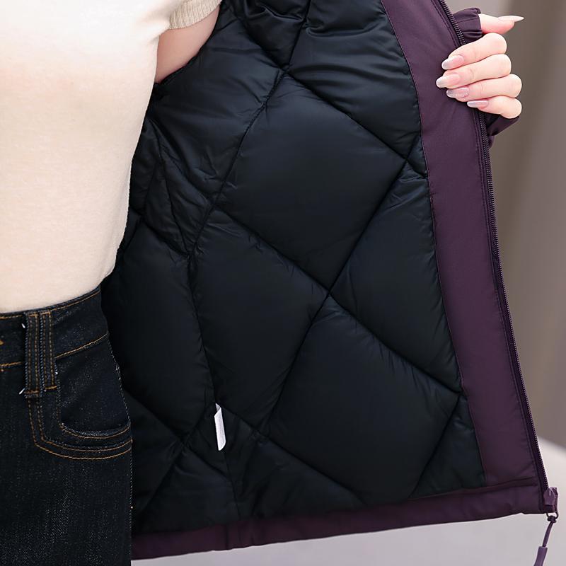 Fashion Winter Woman Parkas Hooded Thick Warm Outerwears Loose Long Sleeve Plus Size Jacket Women's Coats