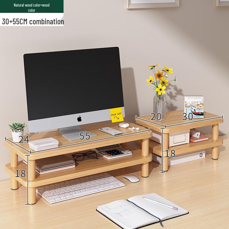 Multi-Tier Desk Clamp Laptop Riser Stand with Wireless Charging