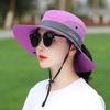Sommer Damen Outdoor Sonnenhut Zopfloch Fischerhut Sonnenschutz Sonnenhut atmungsaktiv Bergsteigerhut Eltern-Kind-Modell