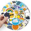 50 Hand Note Weather Doodle Personality Cartoon Cute Children's DIY Skateboard Suitcase Stickers Waterproof