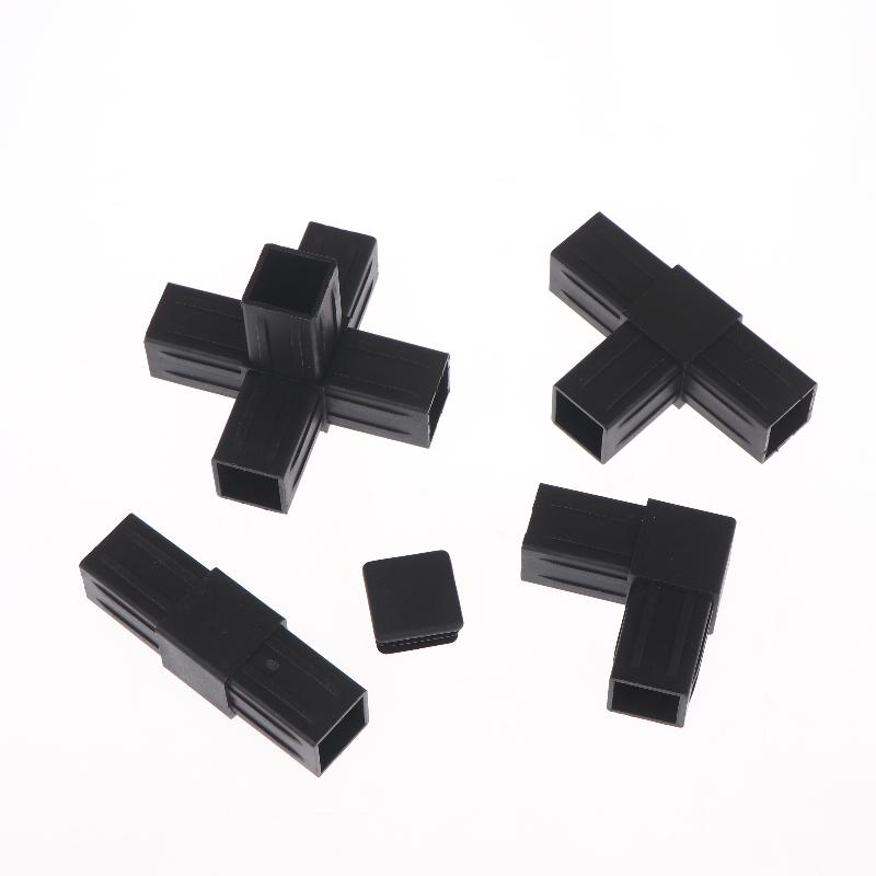 2/6/8/10/20Pcs Hexagonal 6 Through Plastic Fittings Abs Plastic Angle 22Mm Cross Square Pipe Fittings Pipe Angle Code