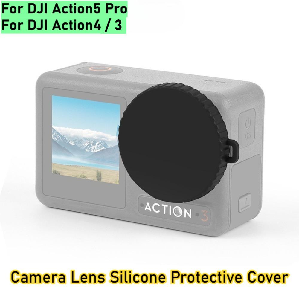 For DJI Osmo ACTION 5 Pro/4/3 Camera Lens Protective Cover Camera Lens Cap Dust-proof Cover For DJI ACTION 4 Cameras Accessories