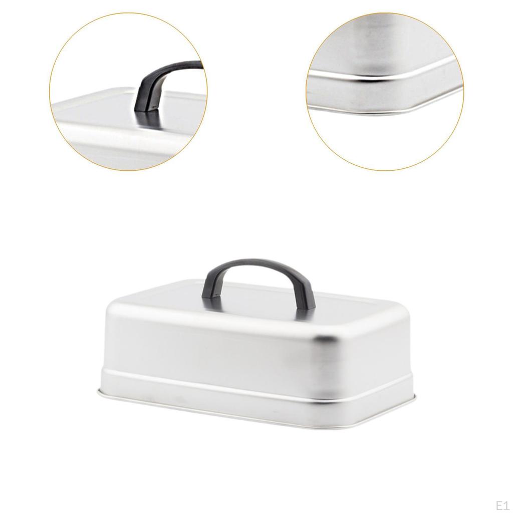 Rectangular Basting Cover, Cheese Melting Dome, Griddle Grill Accessories, Metal Lid Steaming