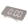 Alarm Clock Dual USB Output 3 Levels Brightness Light Sensing Time Temperature Display LED Mirror Alarm Clock