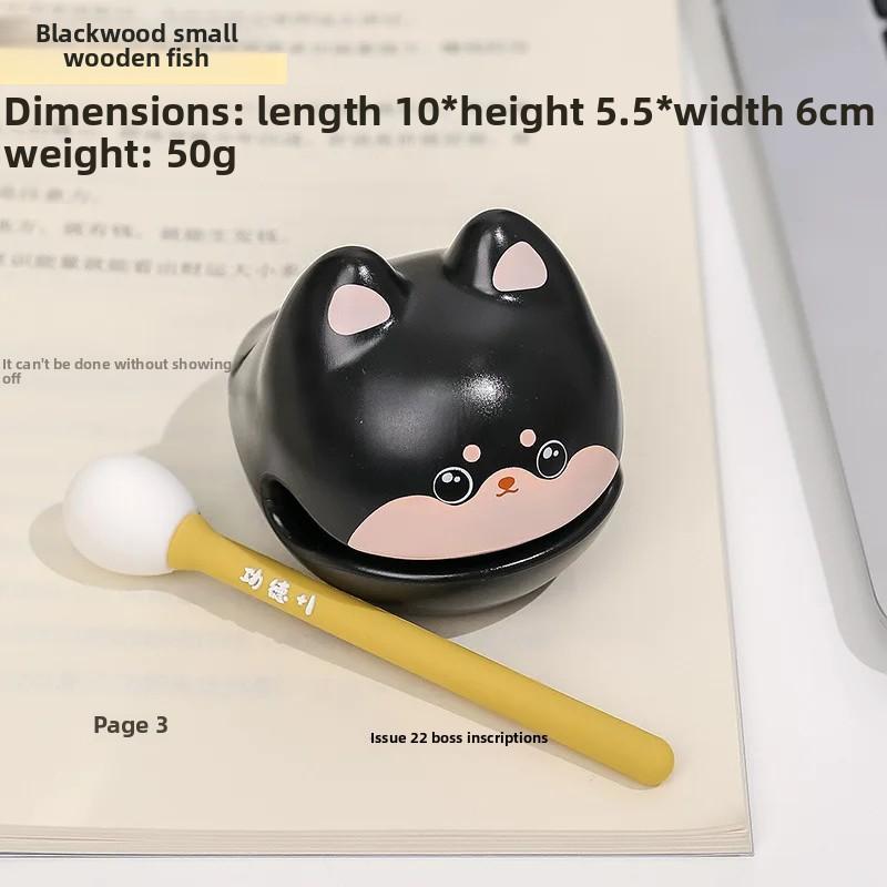 

Ovly Деревянная игрушка для снятия стресса «Рыба-стук», китайская традиционная милая игрушка в виде Будды, контроль тревожности +1 игрушка для детей, подарок