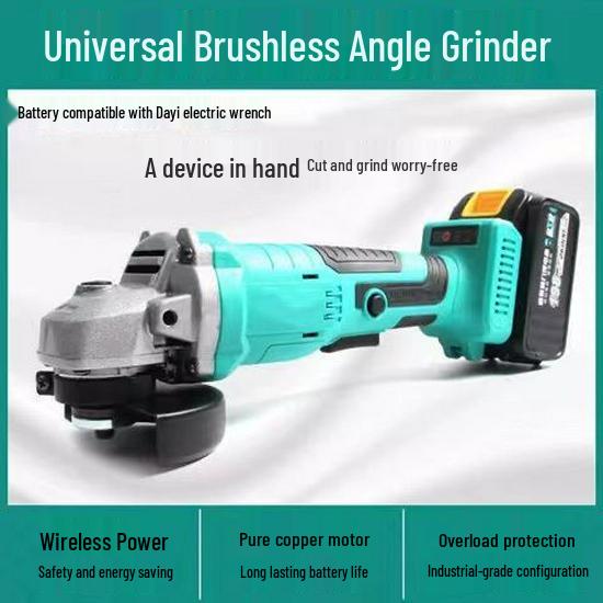 Universal Brushless Rechargeable Angle Grinder and Sander with Lithium Battery