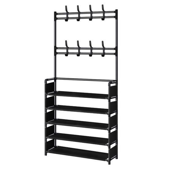 Multi-Layer Shoe Rack Doorway Clothes Hanger High Stability Simple Installation Shoes Shelf
