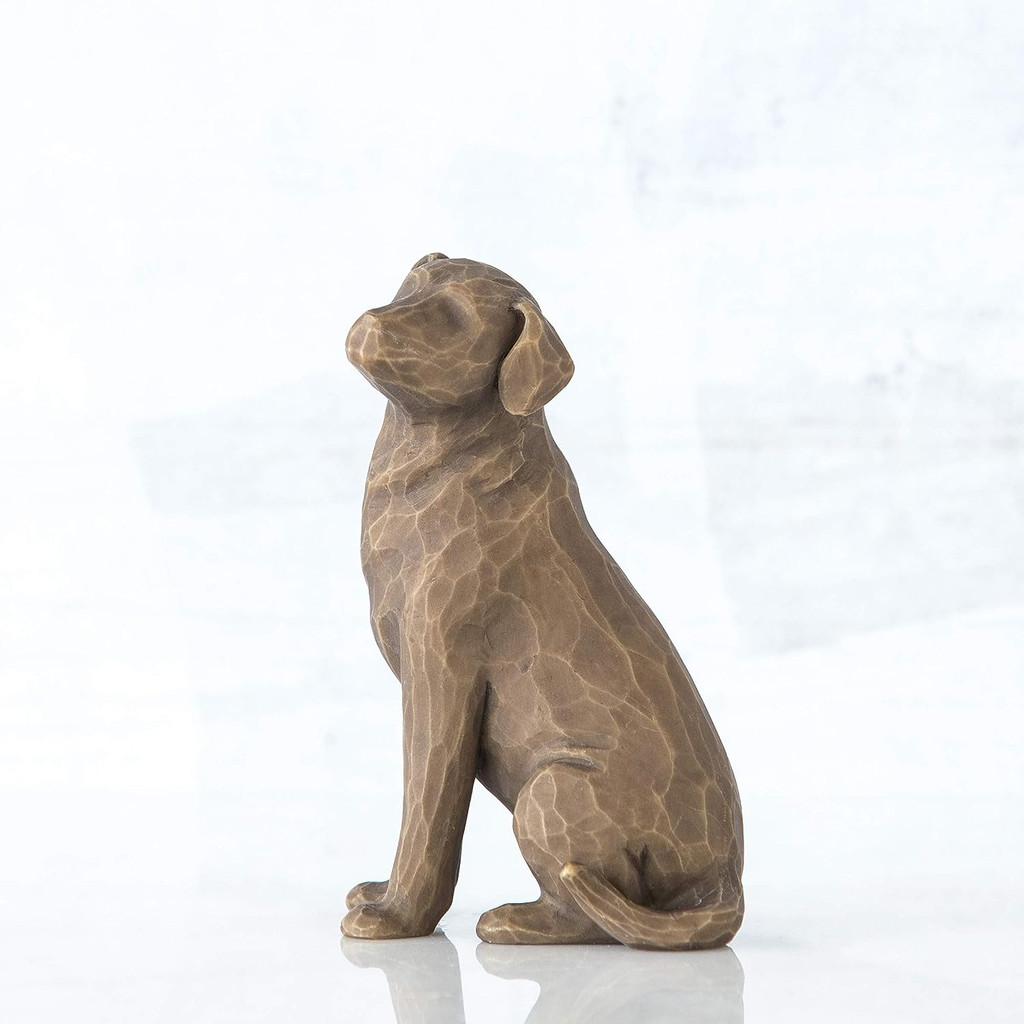 Tree Willow Love My Dog Dark Figurine Resin Multi Colour Desktop Toy Ornament