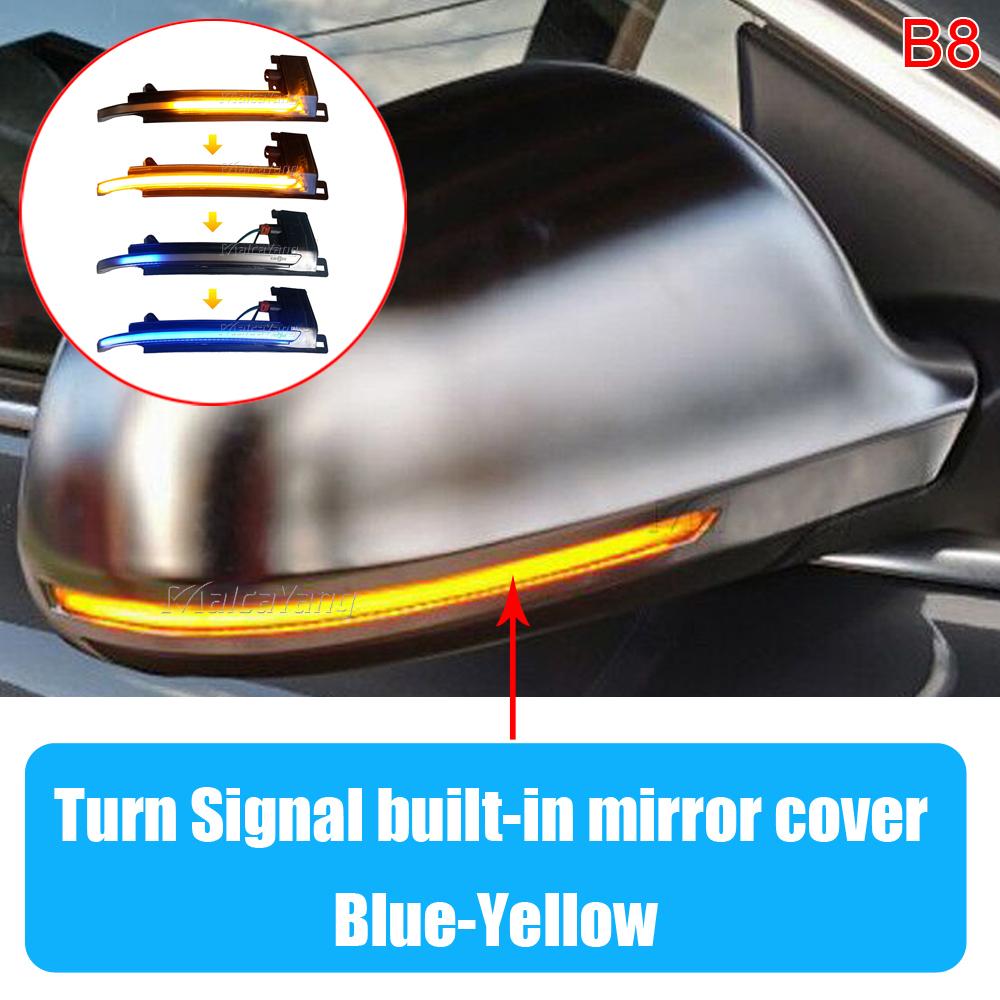 Dynamické sekvenčné smerové svetlo na spätnom zrkadle LED smerové svetlo pre A4 A5 B8 B8.5 A3 8P Q3 A6 C6 S4 S5 S6