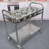 ZLIII 2-Tier Stainless Steel Mobile Seasoning Cart