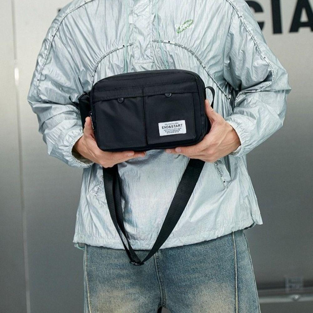 Casual Men Crossbody Bag Japanese Style School Sling Bag Male Shoulder Pouch Streetwear