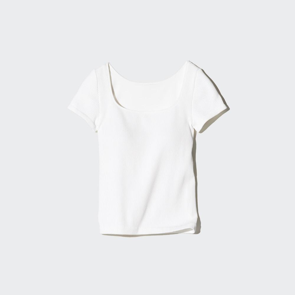 

Бюстгальтер UNIQLO Lip Square с коротким рукавом и вырезом T