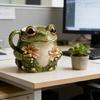 Taza de Resina Divertida para Regalo Diseño de Ranas Capacidad de 11 oz Taza para Beber Adecuada para Mantenimiento Fácil y Uso a Largo Plazo en el Día a Día