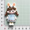 Big Card Rabbit Ear Hat DIY Resin Accessories for Phone Cases, Hair Clips, Refrigerator Stickers, and Ornaments