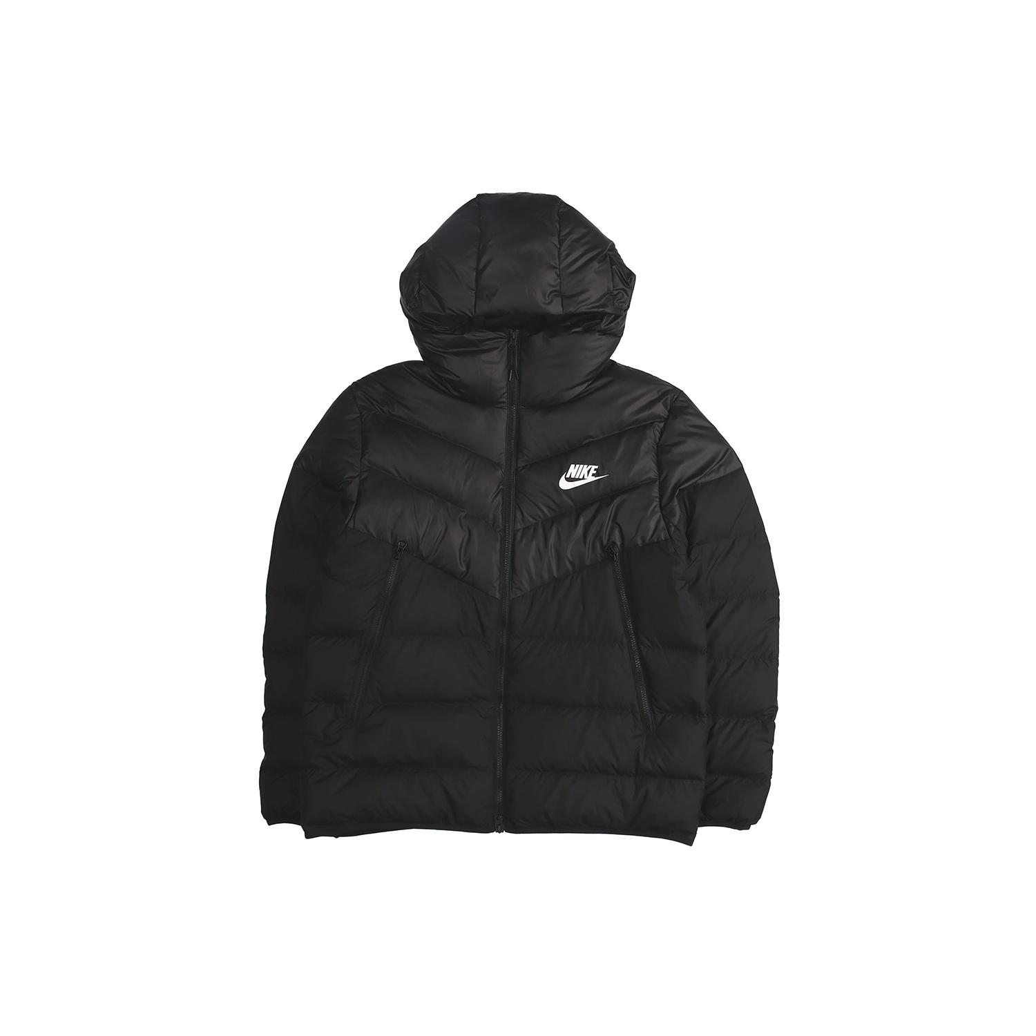 Nike Nsw Windrunner Down Fill Stay Warm Solid Color hooded down Jacket Black Men s 928834-010 M