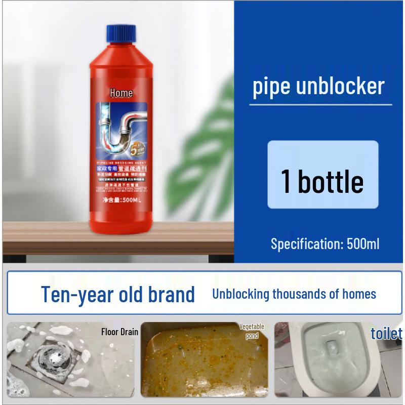 Средство для прочистки труб от засоров в унитазах, стоках и кухонных жировых отложениях